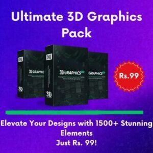 Ultimate 3D Graphics Pack – Elevate Your Designs with 1500+ Stunning Elements