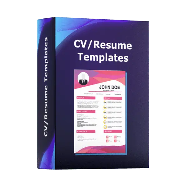 Professional CV Resume Templates – Elevate Your Job Applications!